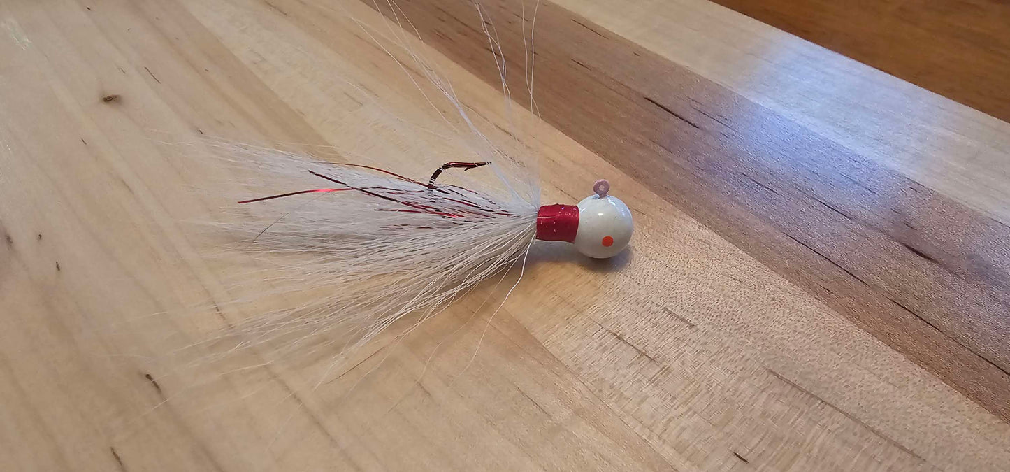 Red & White Bucktail image 1