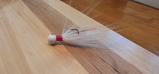 Red & White Bucktail image 0